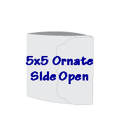 5x5 Ornate Side Fold