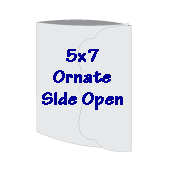 5x7 Ornate Side Fold